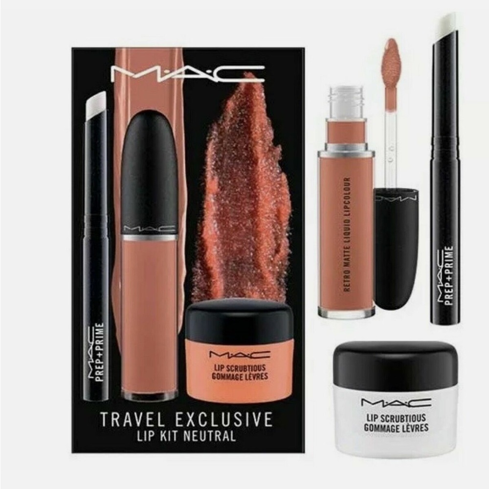 MAC Lip Kit Neutral 3 Piece Set Exclusive Lady be Good